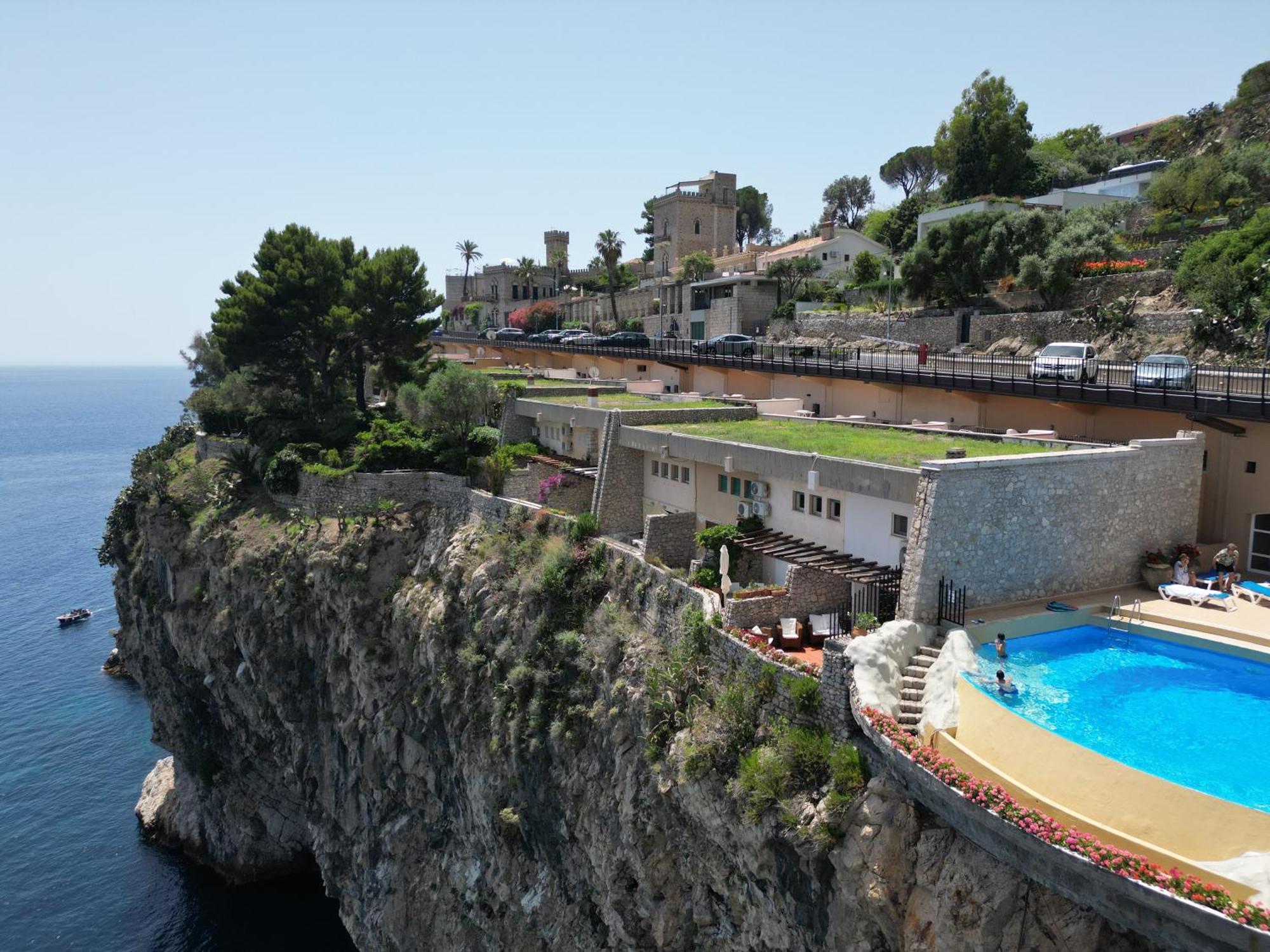 Villa Infinity Vista Mare E Relax Taormina Exteriör bild